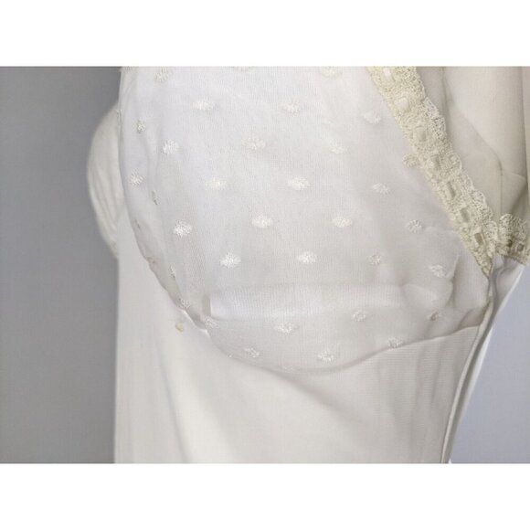 VINTAGE WOMEN'S IVORY WHITE DRESS SLIP - FIGURFIT - SIZE 34 - Picture 6 of 9